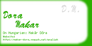dora makar business card