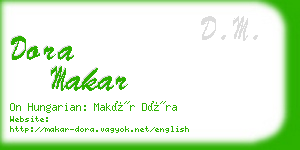 dora makar business card